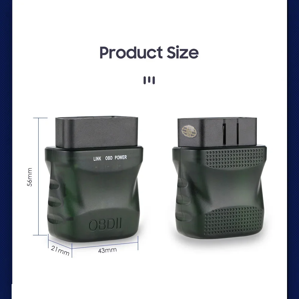 

OSSURET автомобильный OBD2 сканер Мини ELM327 Bluetooth считыватель адаптер OBD II автомобильный диагностический инструмент сканер для Android ПК
