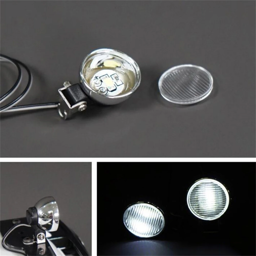 1 пара 1/14 Головной фонарь для радиоуправляемого грузовика круглая Светодиодная