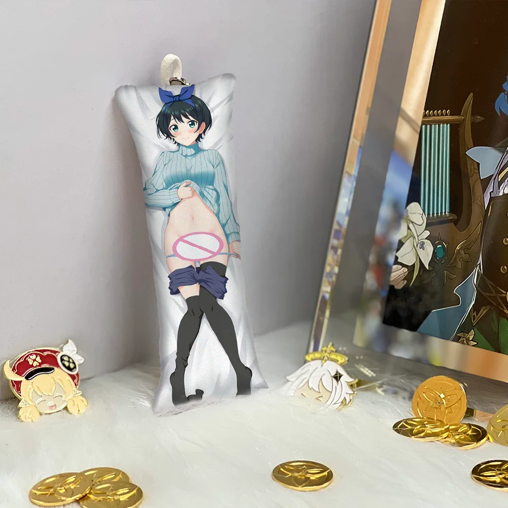 

Sarashina Ruka Pendant Key Chain Mini Dakimakura Pendant Rent A Girlfriend Anime Accessories Small Body Pillow Double Side
