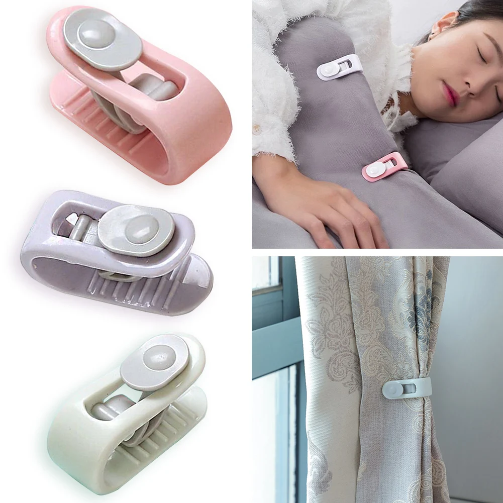 

1pcs 3 Colors Quilt Holder Clips for bed sheet Blankets Fastener Clip Plastic Duvet Sheet Fixer Household Anti-run Kick Buckle