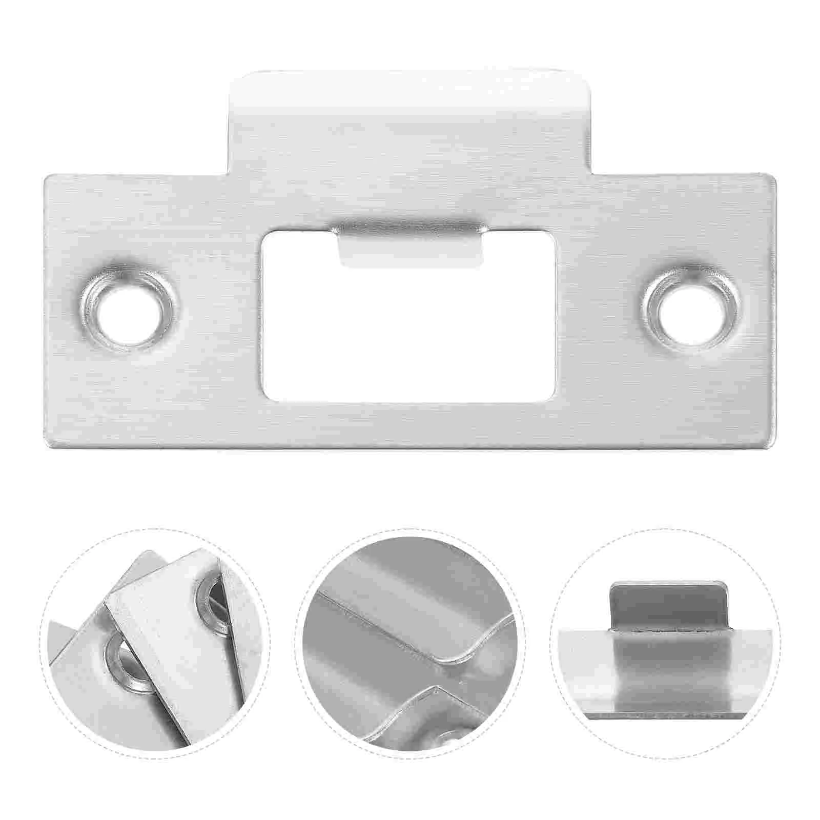 

Deadbolt Cover Plate Front Door Reinforcement Covers Strike Filler Striker Plates Kit
