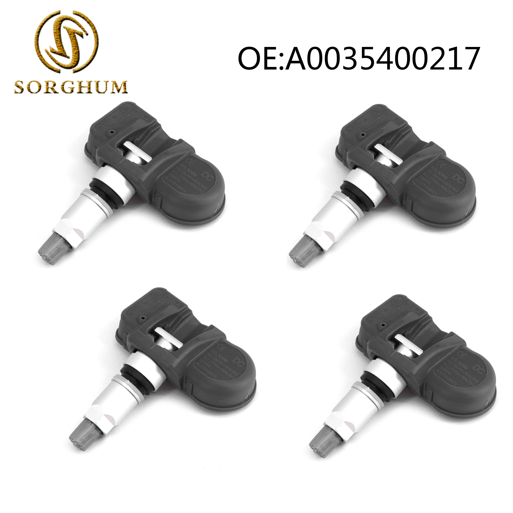 4 шт., датчики давления в шинах для Mercedes-Benz C350, C63, E350, A0035400217Q03, A0035400217Q05