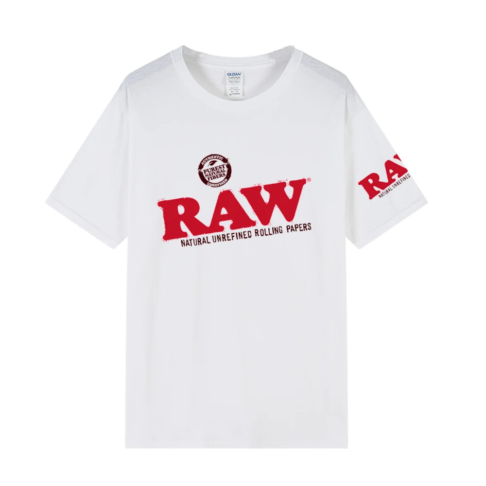

RAW 2022 New Men's Fashion Brand Summer Hot Sale Men's and Women's Hip Hop T-Shirts 100% Cotton Casual Sports T-Shirts