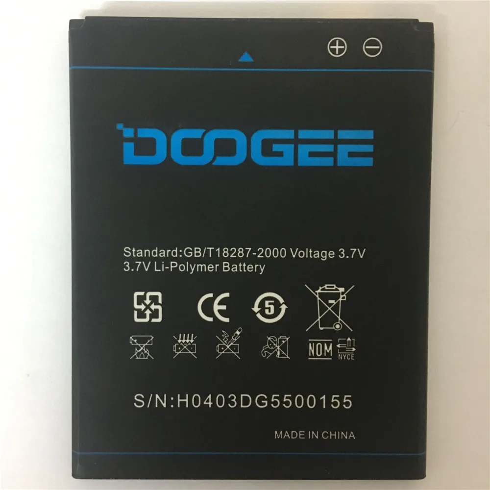 

B-DG550 DG550 Original Cell Phone Battery For Doogee Dagger 550 3000mAh Real Capacity Replacement Batteries Best Quality