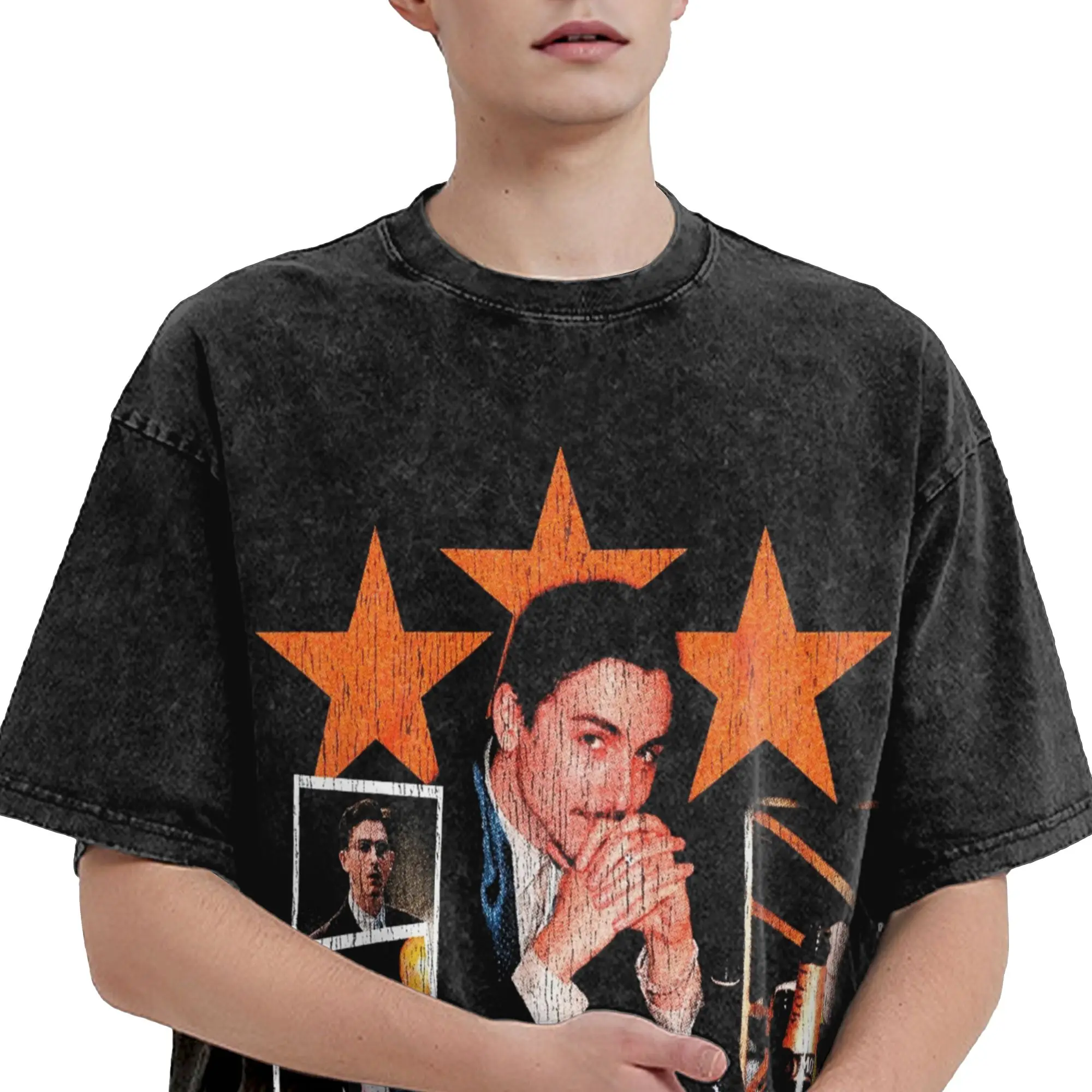 Фото Футболка оверсайз Marty Supreme Movie Apparel для мужчин и женщин, хлопковая футболка с эффектом потертости, одежда №3