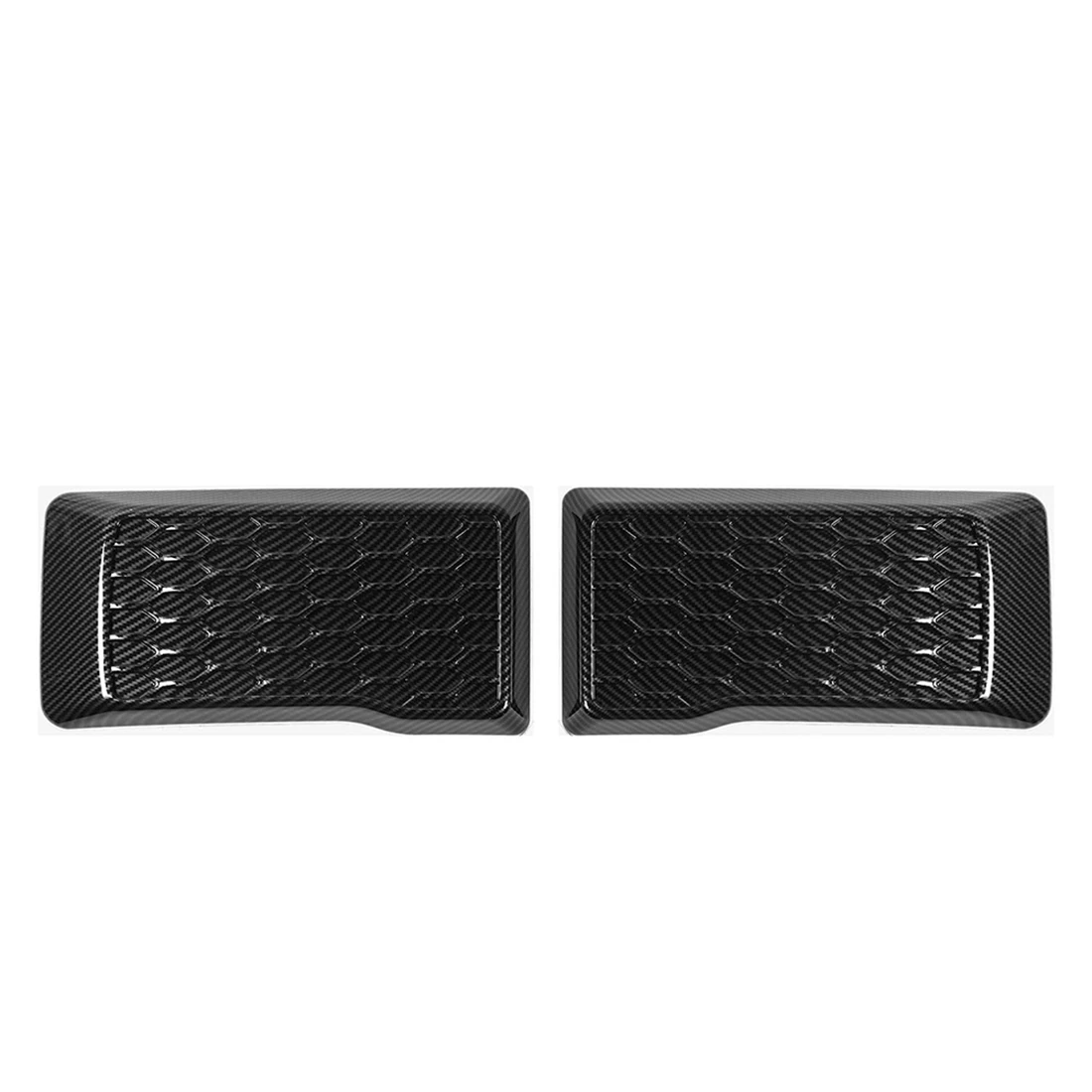 

Left & Right Front Bumper Guard Pads Insert Cap Cover for Ford F150 2015 2016 2017 2018 2019 2020 , ABS Carbon Fiber