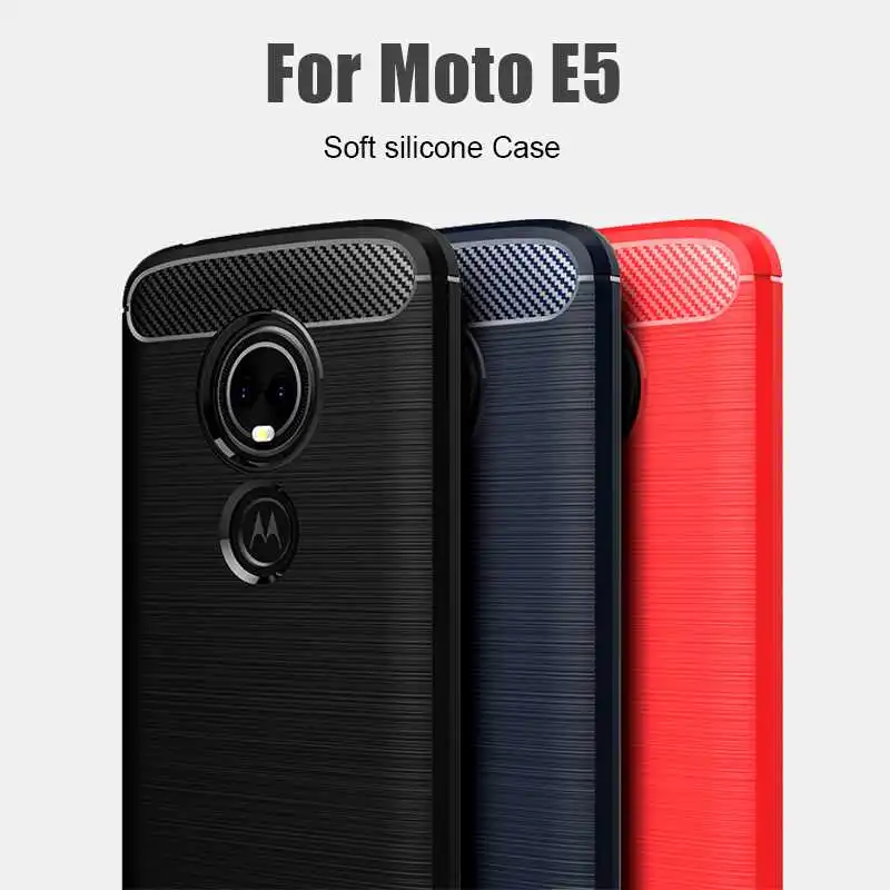 

Nonmeio Shockproof Soft Case For Motorola Moto E5 Plus Play Phone Case Cover