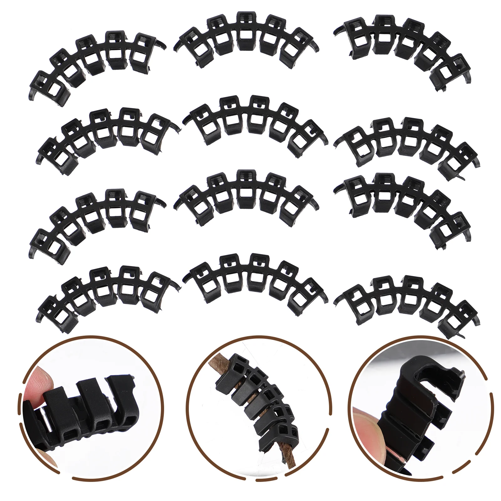 

100 Pcs Plastic Plant Branches Bender Bending Clips Tomato Fixation Clamps