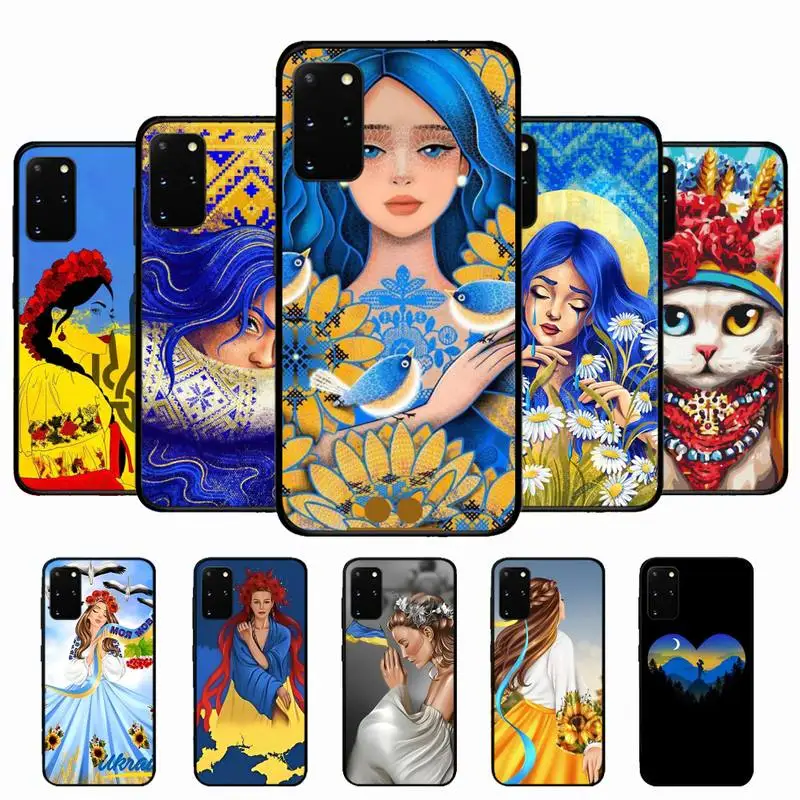 

Ukraine girl Pattern Phone Case For Samsung S 9 10 20 21 22 23 30 23plus lite Ultra FE S10lite Fundas