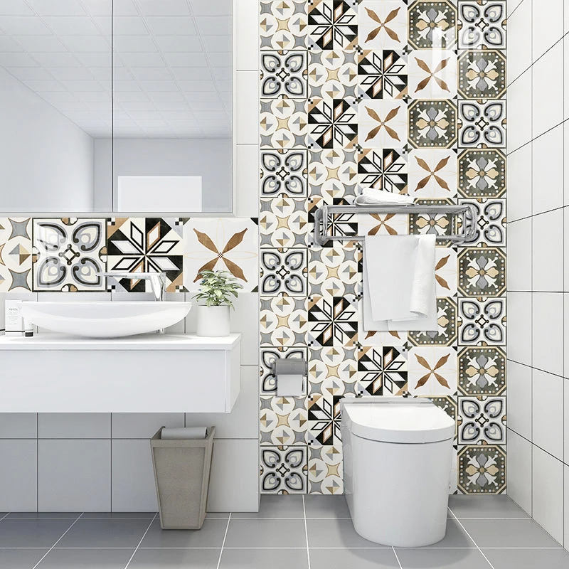 10 шт. маслостойкие наклейки на стену в стиле рококо |