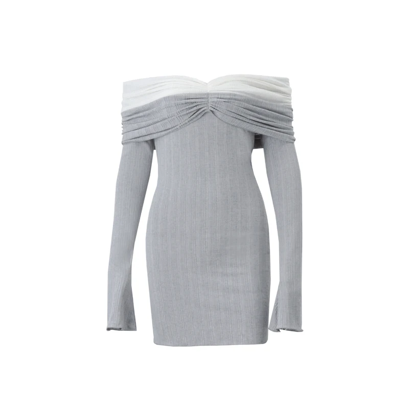 WhereMery сексуальные тонкие мини-платья с открытыми плечами осенняя мода новое