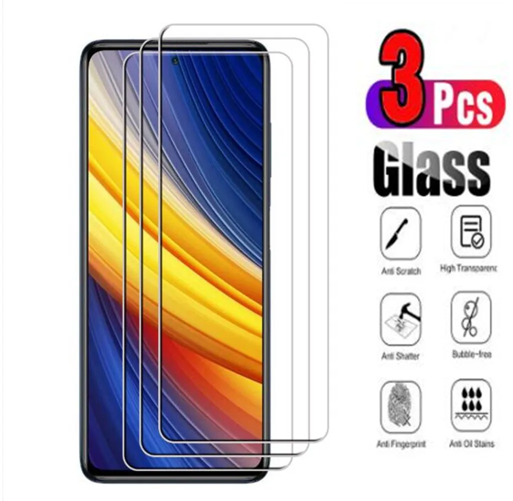 

3PCS Protective Glass For Xiaomi Mi 5 5S Plus 5X 6 6X A1 A2 Lite Tempered Screen Protector Poco F1 F2 Pro M3 X3 NFC Glass Film