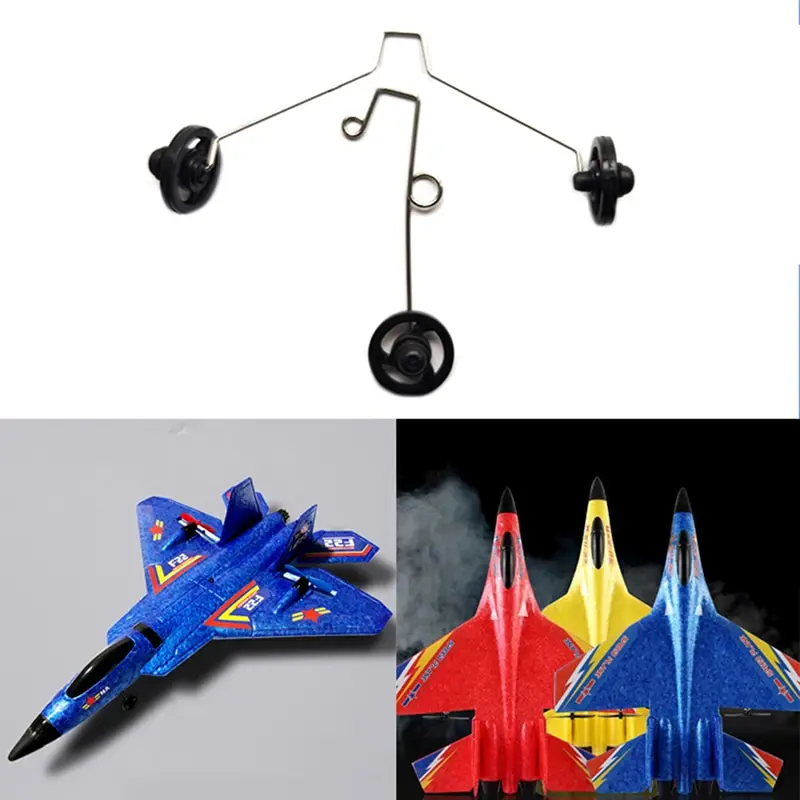 

1Set RC Foam Hand Throwing Glider Landing Gear Kit With Wheel Airplane Accessories For Cessna J-11 J-20 SU27 SU57 Z51 F22 SU35