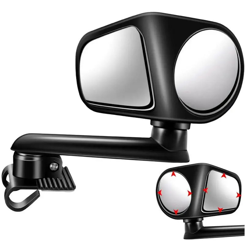 

Car Mirror Blindspot Mirror HD Glass 360 Degree Rear View Mirror With ABS Housing Wide Angle Adjustable Blindspot Rearview