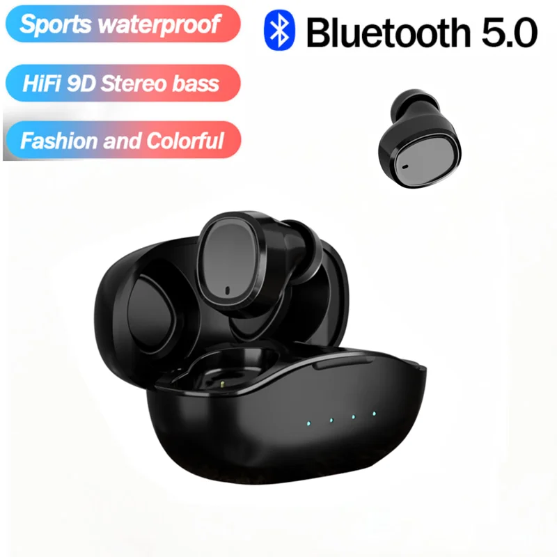 

TWS-наушники t1 с поддержкой Bluetooth 5,0 и микрофоном