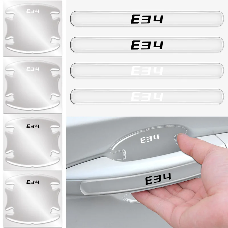 8 шт. ТПУ автомобильная дверная ручка на запястье наклейка против царапин защита