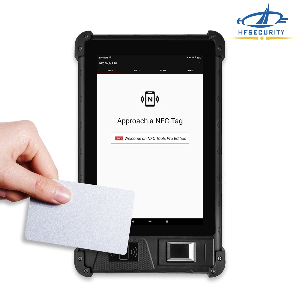 

HFSecurity FP08 All in one Android Fingerprint nfc Card Tablet PC Mobile Facial Recognition Time Attendance System Free SDK
