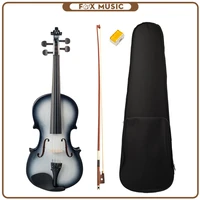44 full size gradual painted acoustic violin fiddle w carrying case rosin brazilwood bow student violin beginner use
