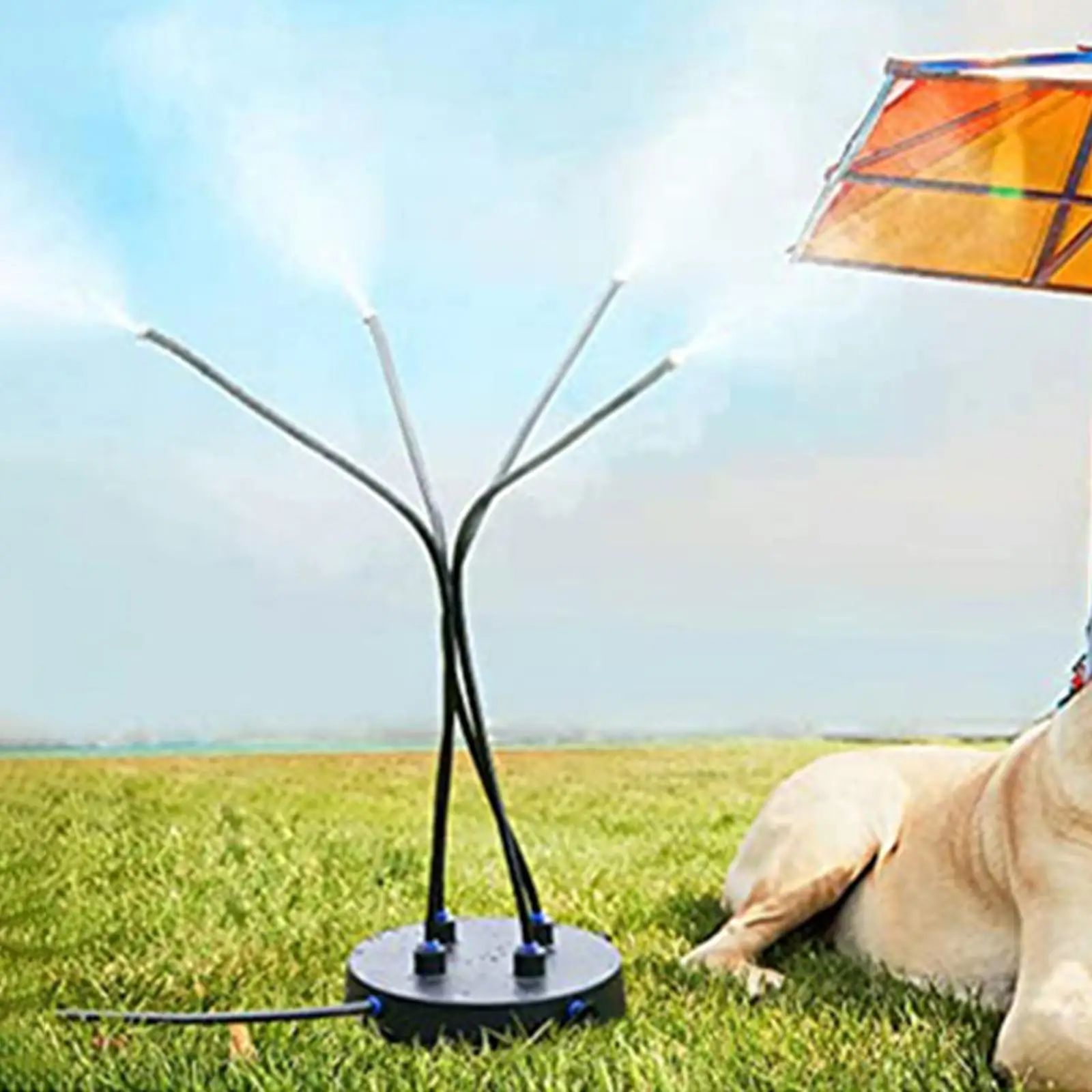 

Portable Misting Cooling System Sprayer Flexible Mister for Garden Outside Backyard Tools