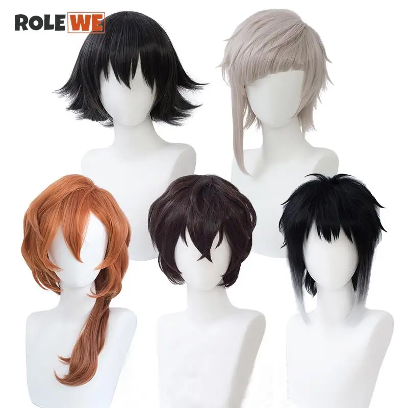 

Bungo Stray Dogs Cos Dazai Osamu Ryunosuke Akutagawa Ryuunosuke Chuya Nakahara Chuuya Nakajima Atsushi Edogawa Ranpo Cosplay Wig