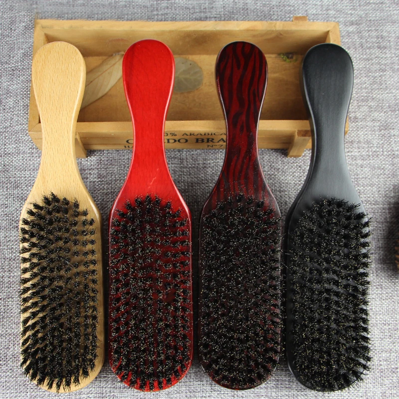 Профессиональная мягкая щетина кабана деревянная щетка для бороды