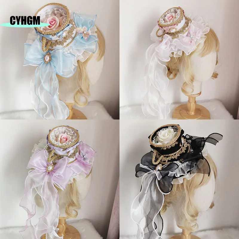 

wholesale New Fashion hair accessories for girls flowers hat Customized Jewelry Women hair ties A03-1