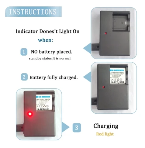Зарядное устройство LI-40C для фотоаппарата Olympus LI-42B LI-40B LI-41C EN-EL10 NP-45 KLIC-7006 D-LI63 CNP-80 LI40B