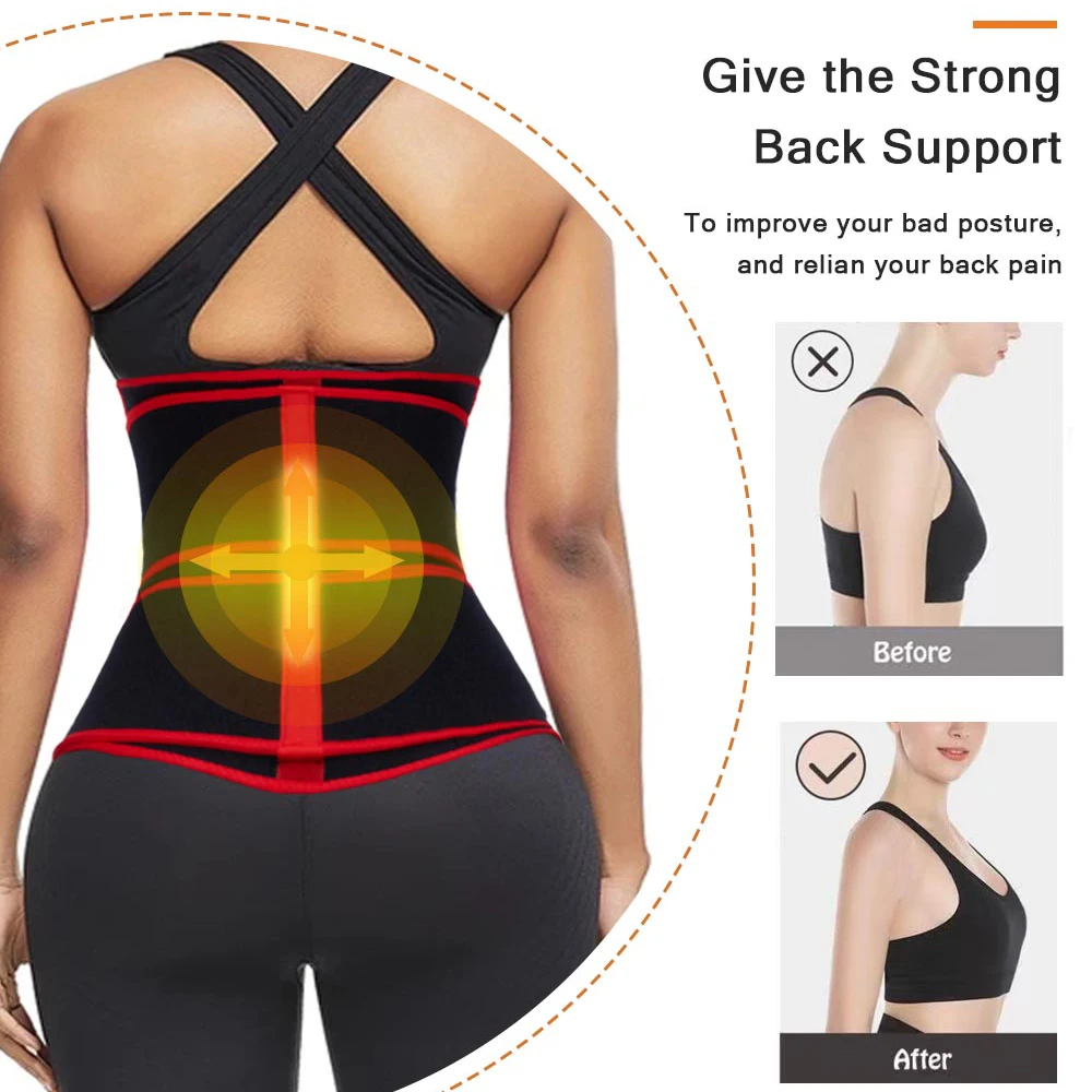 Sweat Waist Trainer Corsets for Women Body Shaper Tummy Slimming Shapewear Weight Loss Underwear Workout Girdle Belt