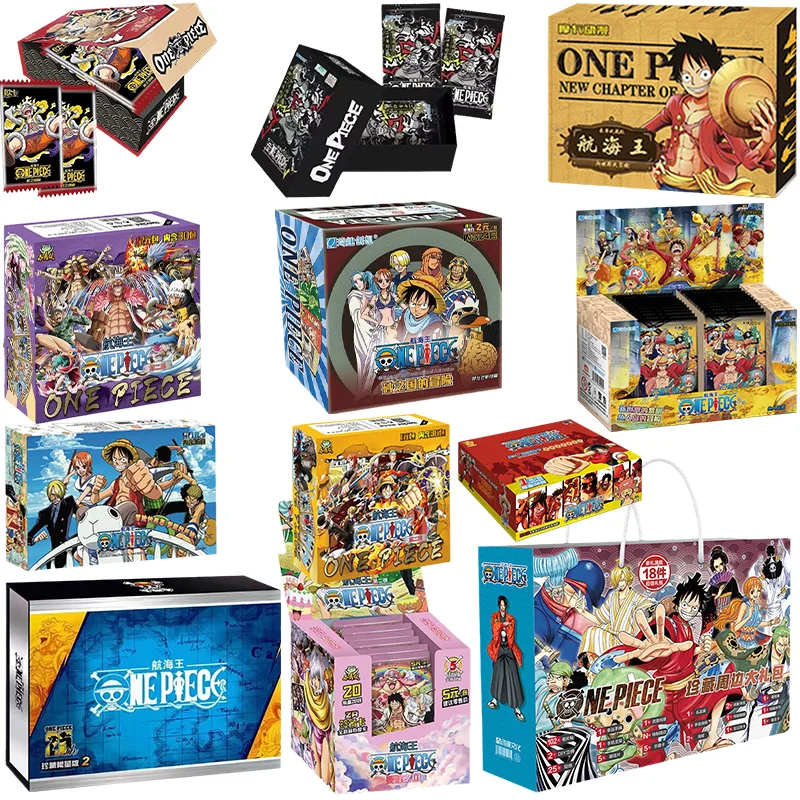 Коллекция редких открыток One Piece, коробка аниме Луффи Зоро Нами и Чоппер TCG, коллекционные карты для игр, битва за ребенка, подарок на день рождения, игрушка