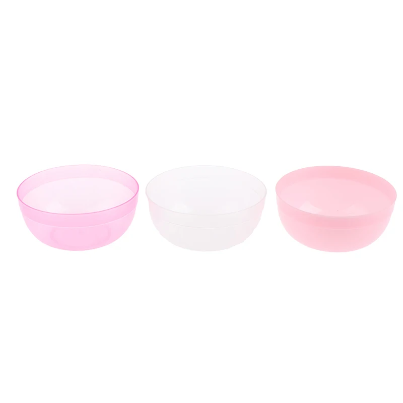

1Pc Portable Mask Essential Oil Bowl DIY Facial Mask Bowl Women Lady Transparent Pink Rose Plastic Durable Face Makeup Skin Care