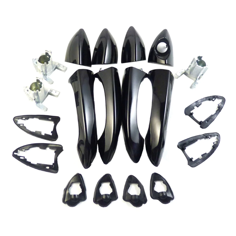 

2Pair for X5 E53 2000-2006 Outside Exterior Door Handle Kit Front or Rear Left & Right Black