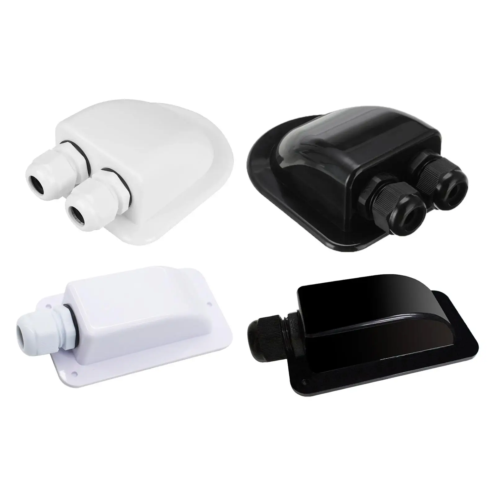 

Roof Cable Entry Car Accessories Waterproof ABS Roof Solar Panel Cable Gland Box Fit for RV CCTV Motorhomes Caravan Yacht