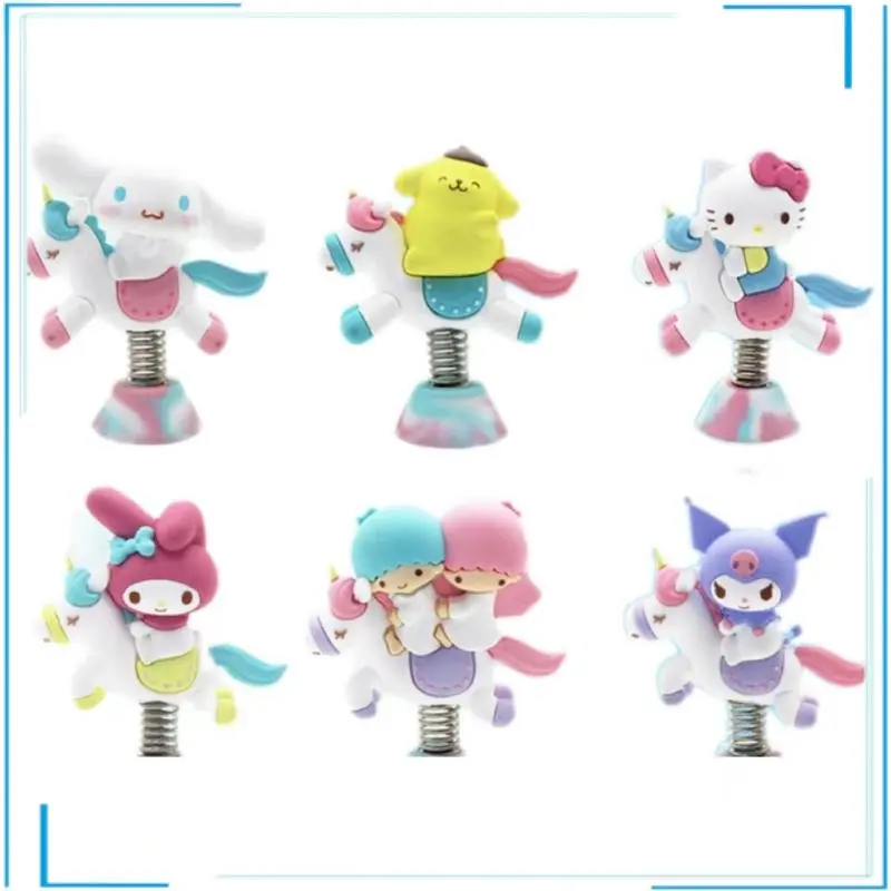 

In Shelf Anime Figures Sanrio Cinnamoroll BabyCinnamoroll PomPomPurin Little TwinStars My Melody Suction Cup Ornaments