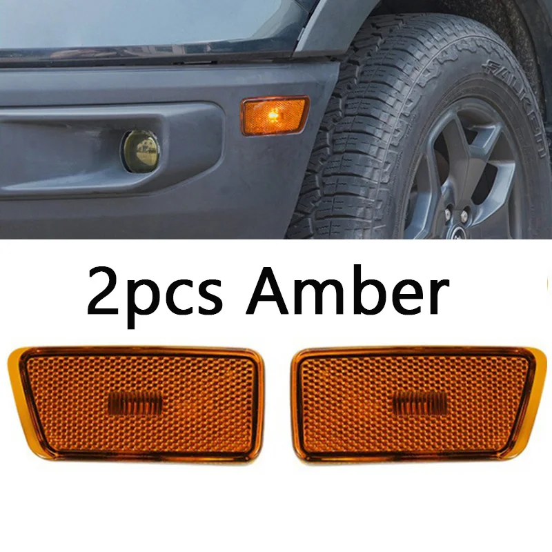 

2 шт. светодиодный боковой габаритный фонарь бампера для Ford Bronco Sport 2021-2024 гг. # M1PZ-15A201-A, M1PZ-15A201-B