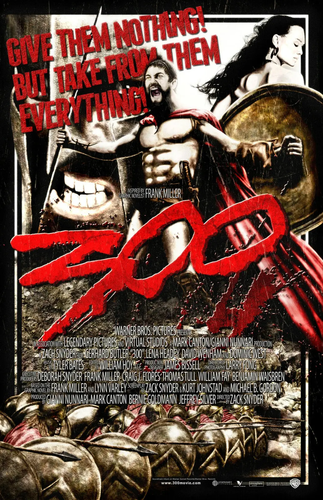 

300 - Give Them Nothing Movie Art Picture Print Silk Poster Home Wall Decor