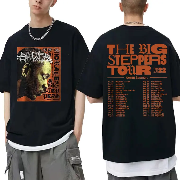 

Hot New Rap Hip Hop Kendrick Lamar The Big Steppers Tour Oklama New Album Tour Dates 2022 T-shirt Men Women Loose Fashion Tshirt
