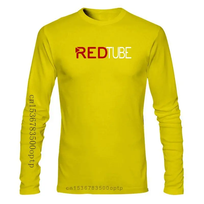 

Новая мужская одежда, повседневная модная мужская футболка с логотипом RedTube, хлопковые мужские топы, футболки, популярная модная красная фу...
