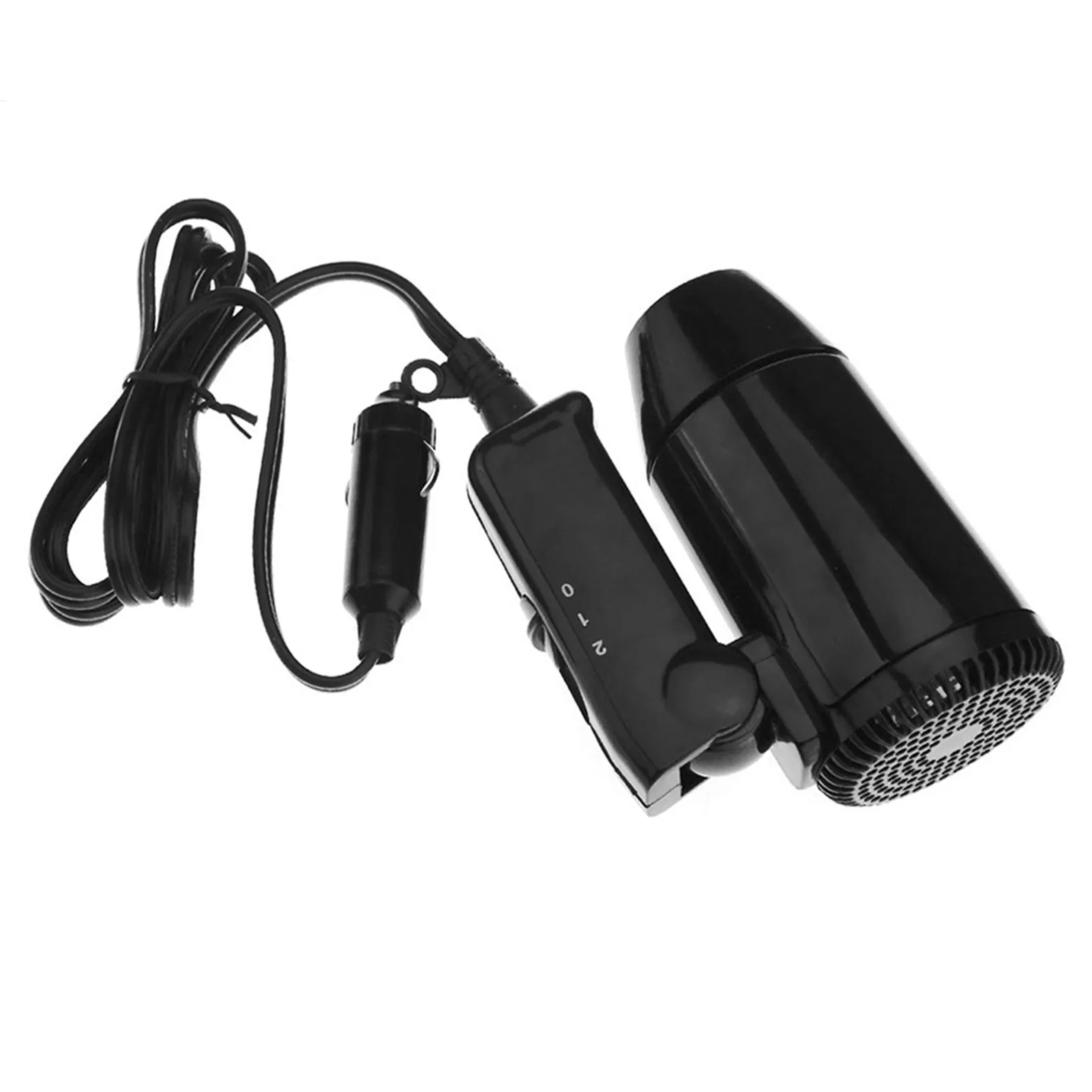 

12V Folding Hair Drier Car-styling Hair Drier Car Portable Hair Drier Folding Handle Dual-speed Temperature For Trailer Travel