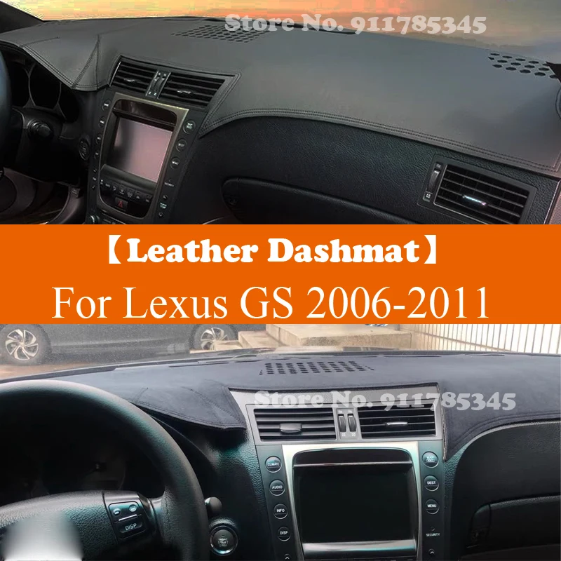 

Замшевый кожаный коврик для приборной панели автомобиля, коврик для приборной панели, коврик, аксессуары для Lexus GS GS300 GS430 GS450h GS350 GS460 2006 - 2011