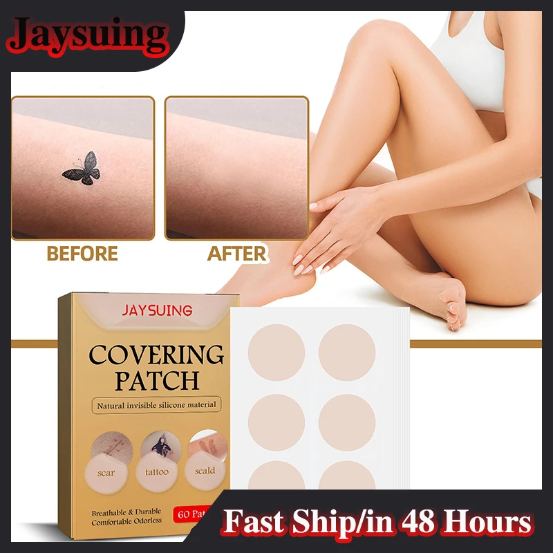

Tattoo Cover Sticker Acne Scar Full Cover Concealer Sticker Birthmark Concealing Hide Tape Waterproof Skin-Friendly Sticker 60pc