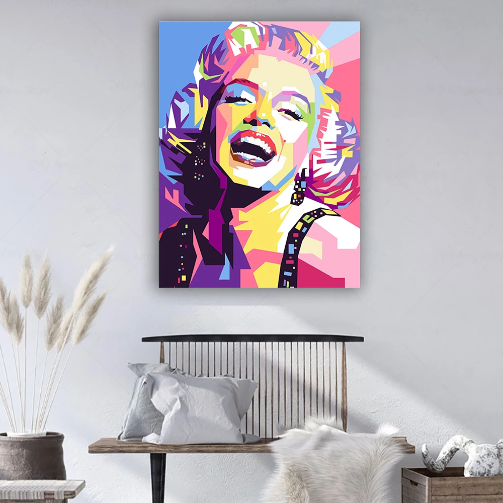 Красочные модные картины Мэрилин Монро Печать на холсте сексуальная богиня