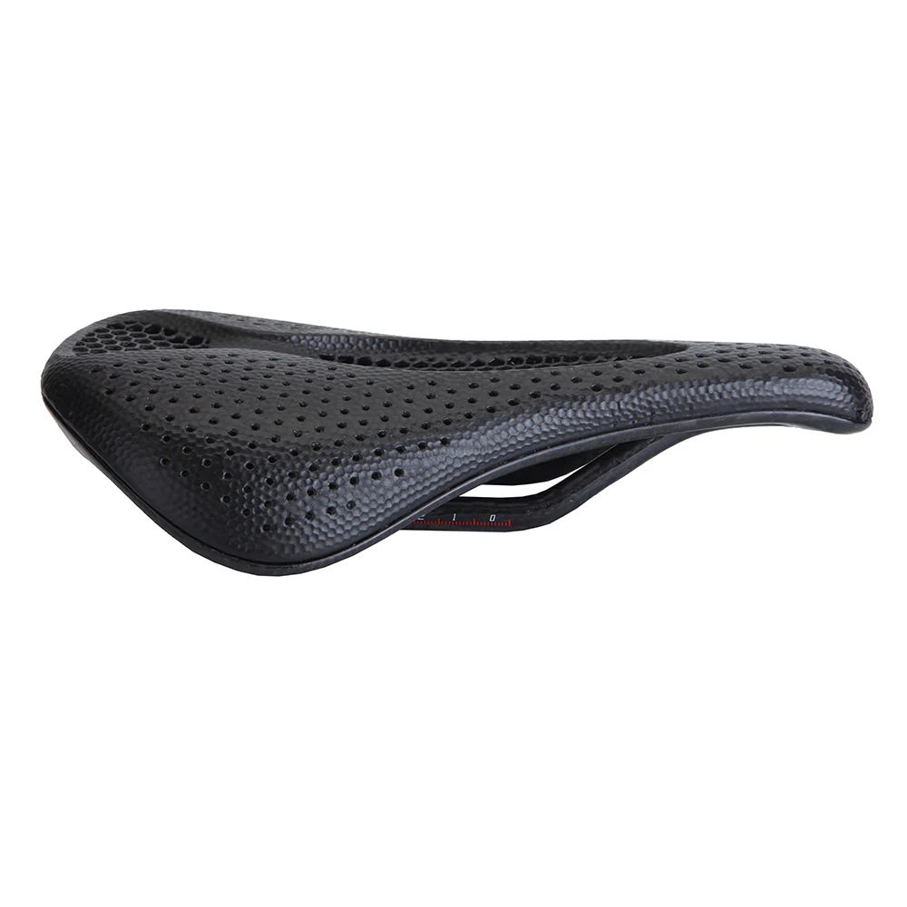 Bicycle 3D Printed Titanium Rails Honeycomb Saddle Wide Hollow Racing Comfortable MTB Mountain Road Bike Seat Cylcing Cushion