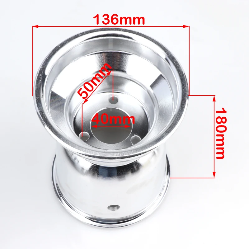 11x7.10-5 11x6.00-5 rear wheel hub 5 '' x 180 mm wide Aluminium alloy rims fit pendulum car 3wheel 4wheel drift Go-kart