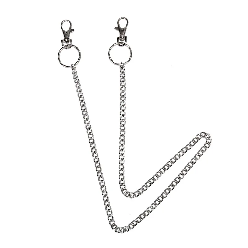 Панк хип-хоп модные рандомные брюки искусственные цепи в стиле панк