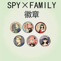 kawaii anime spy family brooch pins for kids sweet cute cartoon badge backpack bags clothes fashion jewelry accessories gifts