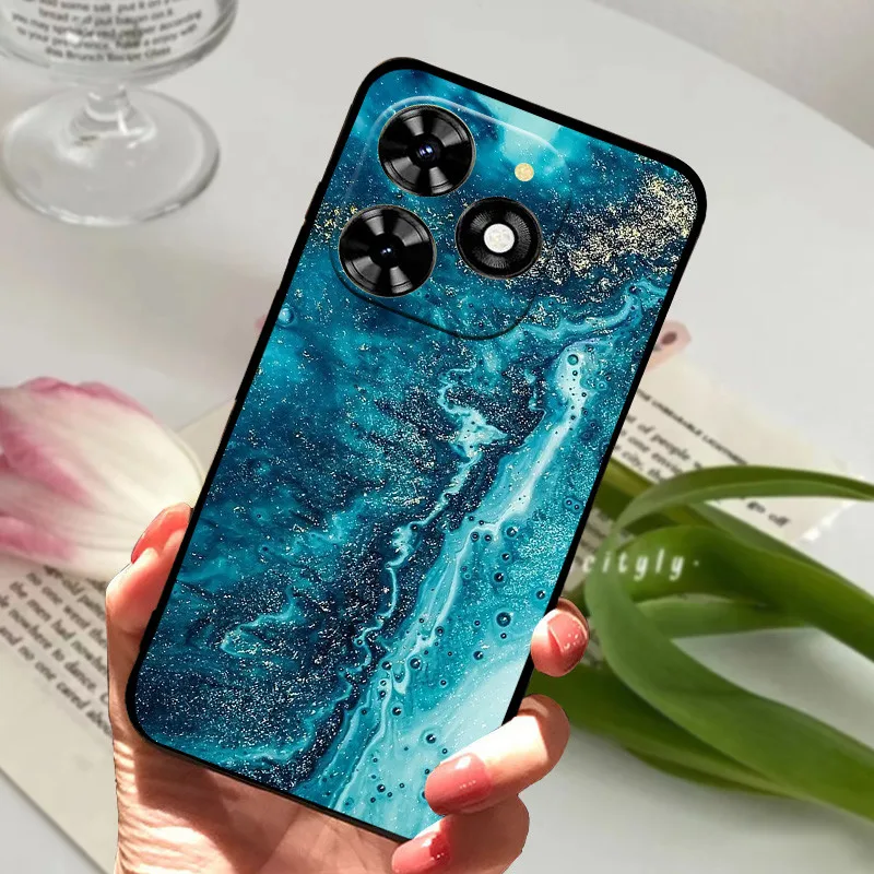 Для Infinix Hot 40 чехол hot40i X6528B противоударный мягкий силиконовый из ТПУ для телефона