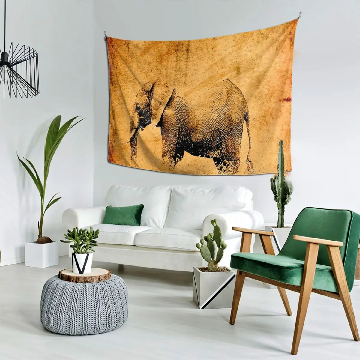 Massai Mara Park Africa-Слонское королевство гобелен декоративные настенные украшения для