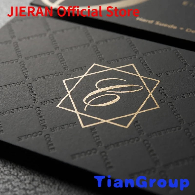 

Custom Printing Paper Embossed Foil Logo Greeting Card Name Business Cards Full Colors Paper Board Custom Size Screen Printing