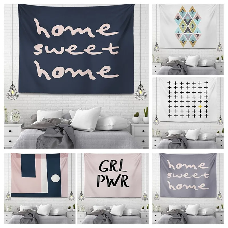 

Настраиваемый настенный декоративный гобелен, скандинавский эстетический комнатный аксессуар, настенный подвесной большой тканевый наст...