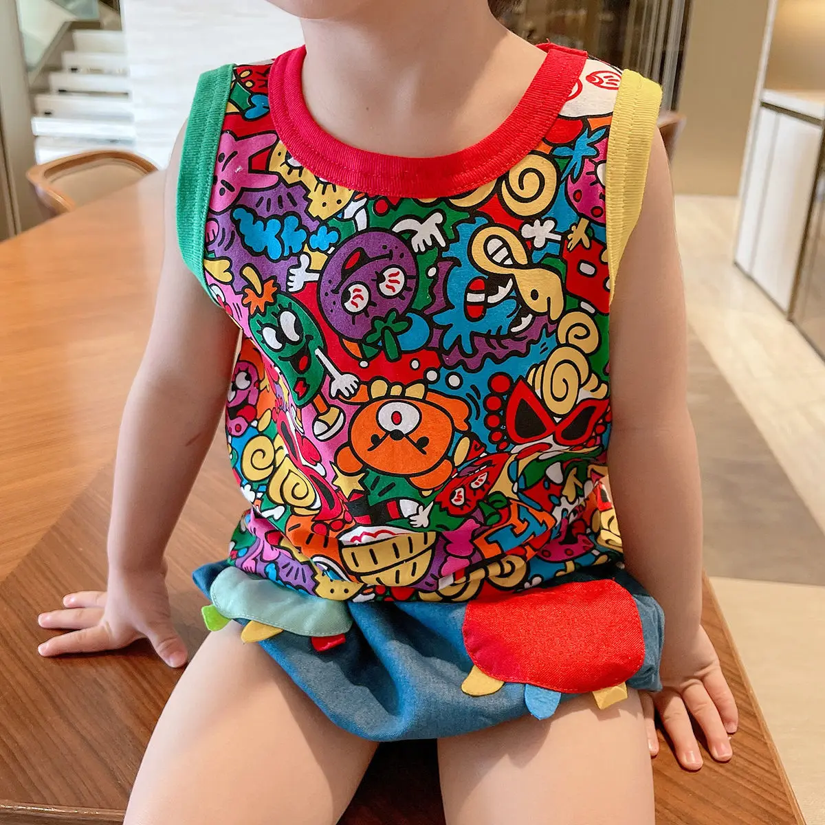 

Summer T-shirt For Boys Baby Boy Clothes Sleeveless Tee Children Top T shirt For Age 18m-2-5 Years Toddler Child Kids Clothes